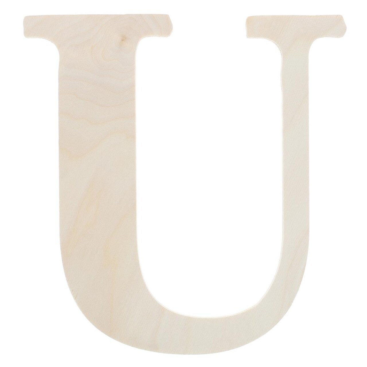 Good Wood by Leisure Arts Letter 9.5" U, Wooden Letters, Wood Letters, Wooden Letters Wall Decor, Large Wooden Letters, Wooden Letters 9.5 inch, Small Wooden Letters for Crafts